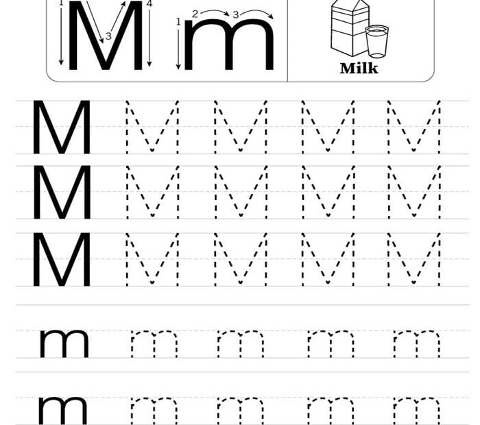 Printable Letter M Tracing Worksheets Free Download And Print For You