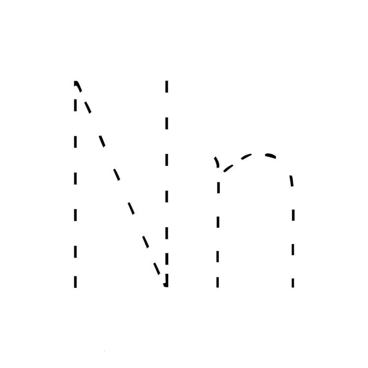 Printable Letter N Tracing PrintableLib Printable Letter N Tracing PrintableLib