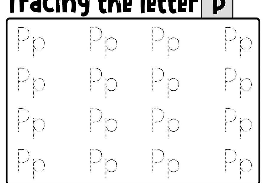 Printable Letter P Tracing Sheet Free Download And Print For You