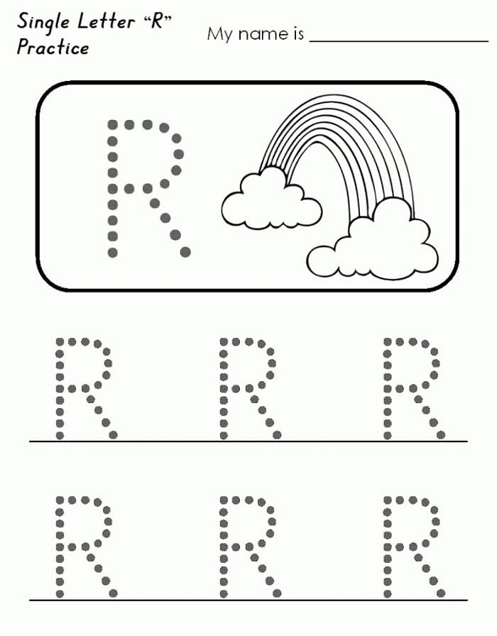Printable Letter R For Tracing Free Download And Print For You Printable Letter R For Tracing Free Download And Print For You