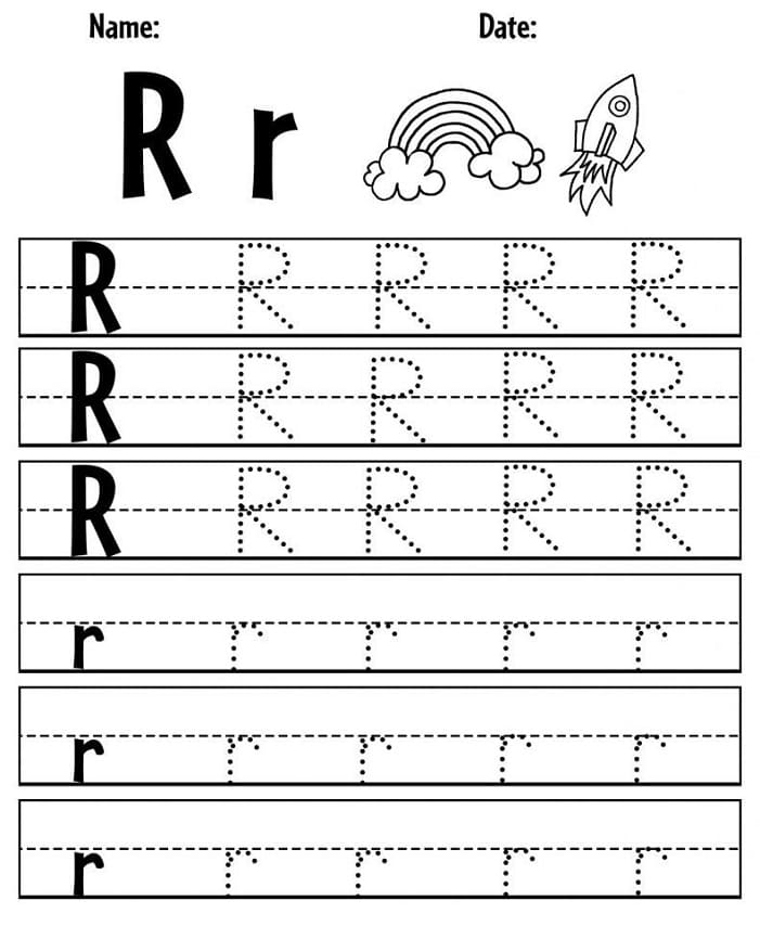 Printable Letter R Tracing Sheet Free Download And Print For You Printable Letter R Tracing Sheet Free Download And Print For You