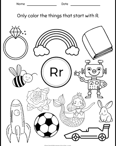 Printable Letter R Worksheets For Pre Infoupdate