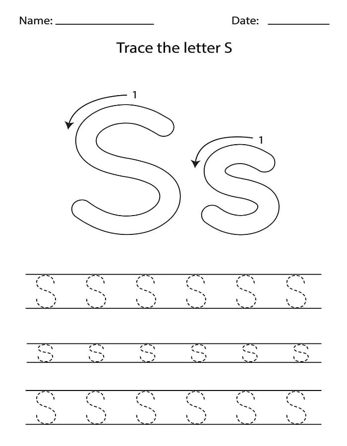 Printable Letter S Tracing Paper Free Download And Print For You Printable Letter S Tracing Paper Free Download And Print For You