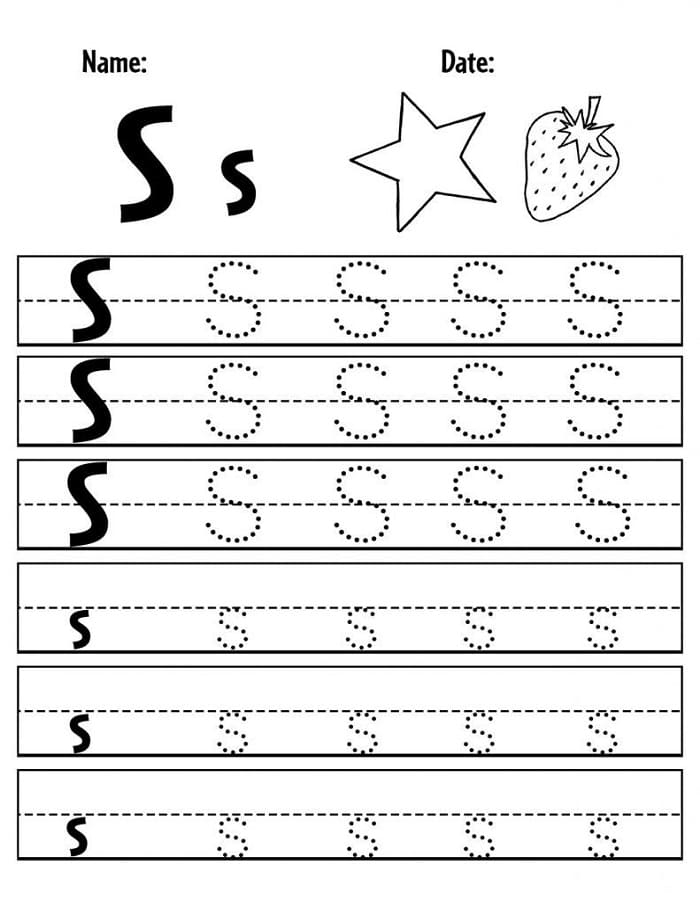 Printable Letter S Tracing Sheet Free Download And Print For You Printable Letter S Tracing Sheet Free Download And Print For You