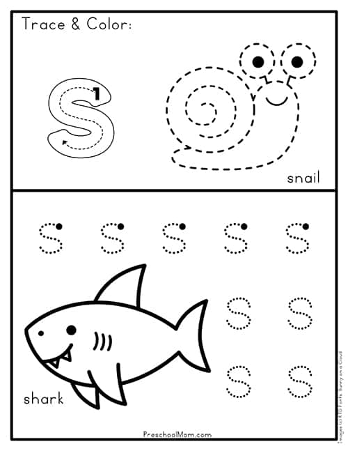 free letter s tracing worksheets free letter s tracing worksheets