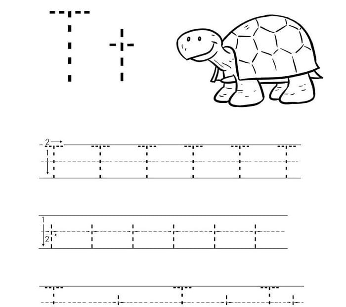 Printable Letter T Tracing Free Free Download And Print For You