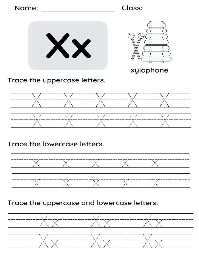 Printable Letter X Tracing Templates Free Download And Print For You Printable Letter X Tracing Templates Free Download And Print For You