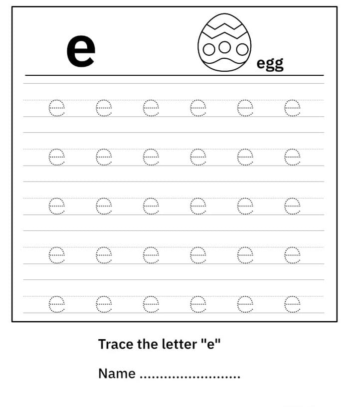 Printable Lowercase Letter E Tracing Free Download And Print For You Printable Lowercase Letter E Tracing Free Download And Print For You