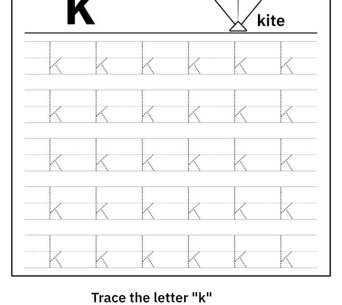 Printable Lowercase Letter K Tracing Free Download And Print For You