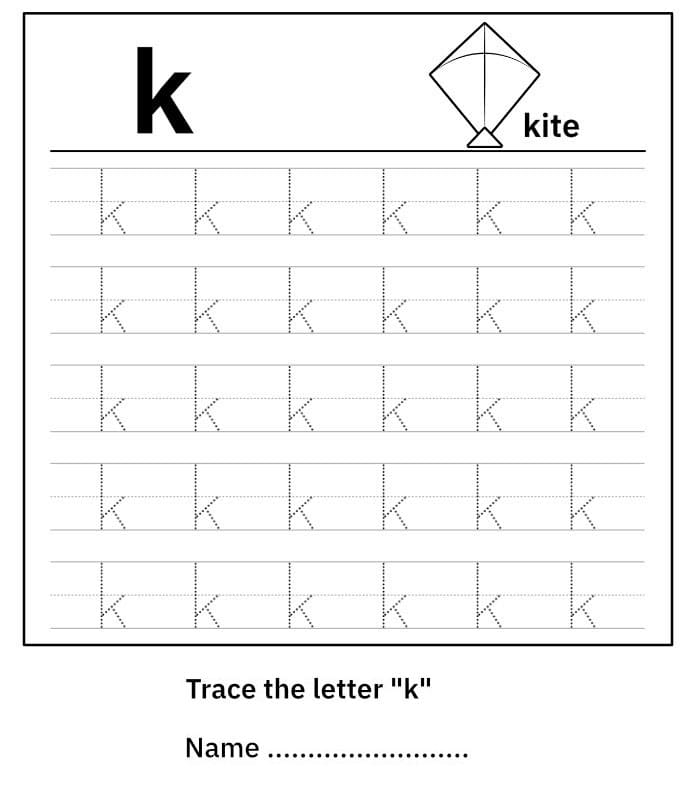 Printable Lowercase Letter K Tracing Free Download And Print For You Printable Lowercase Letter K Tracing Free Download And Print For You