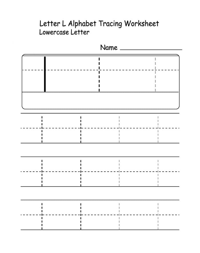 Printable Lowercase Letter L Tracing Free Download And Print For You Printable Lowercase Letter L Tracing Free Download And Print For You