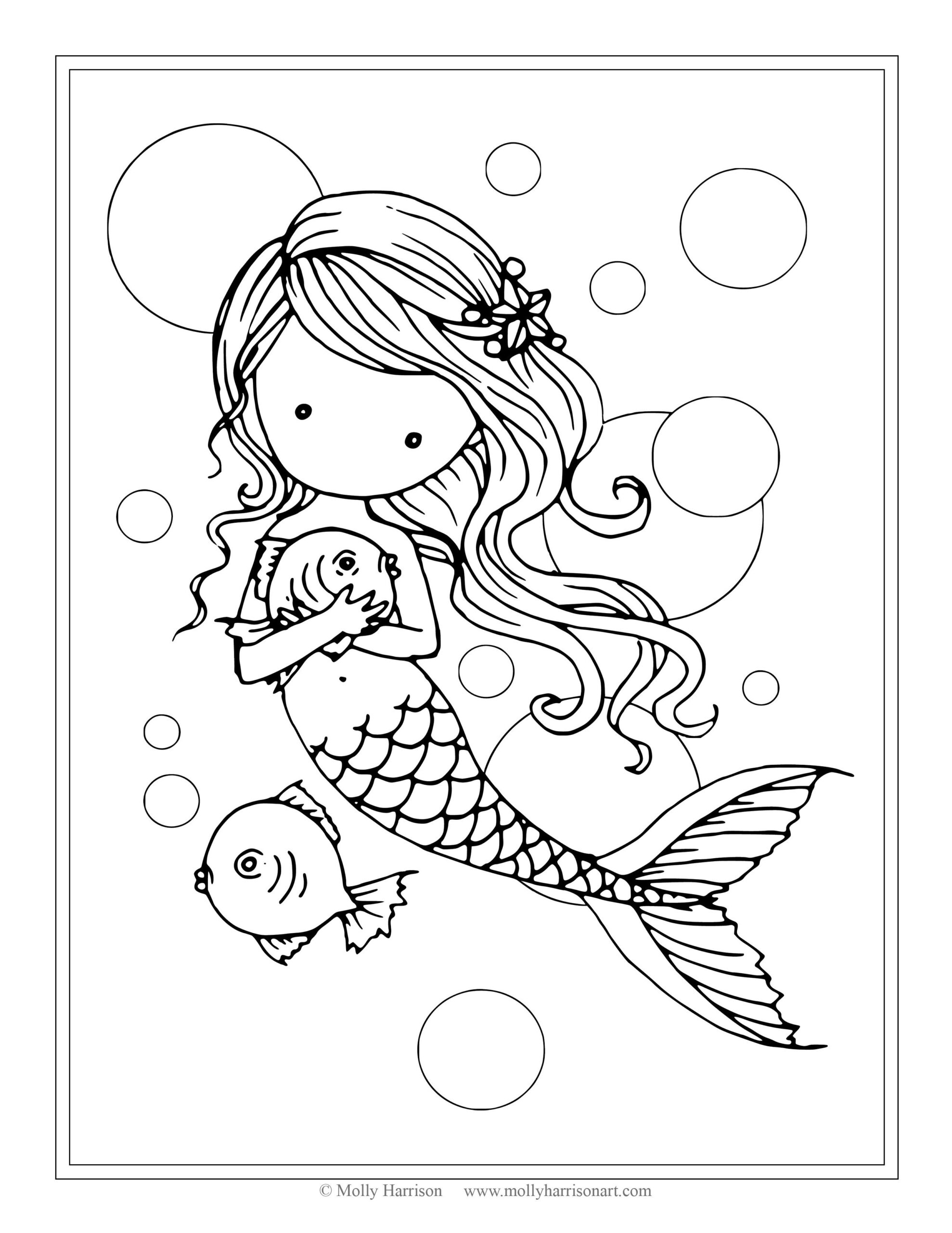 Printable Mermaids Coloring Pages Printable Mermaids Coloring Pages