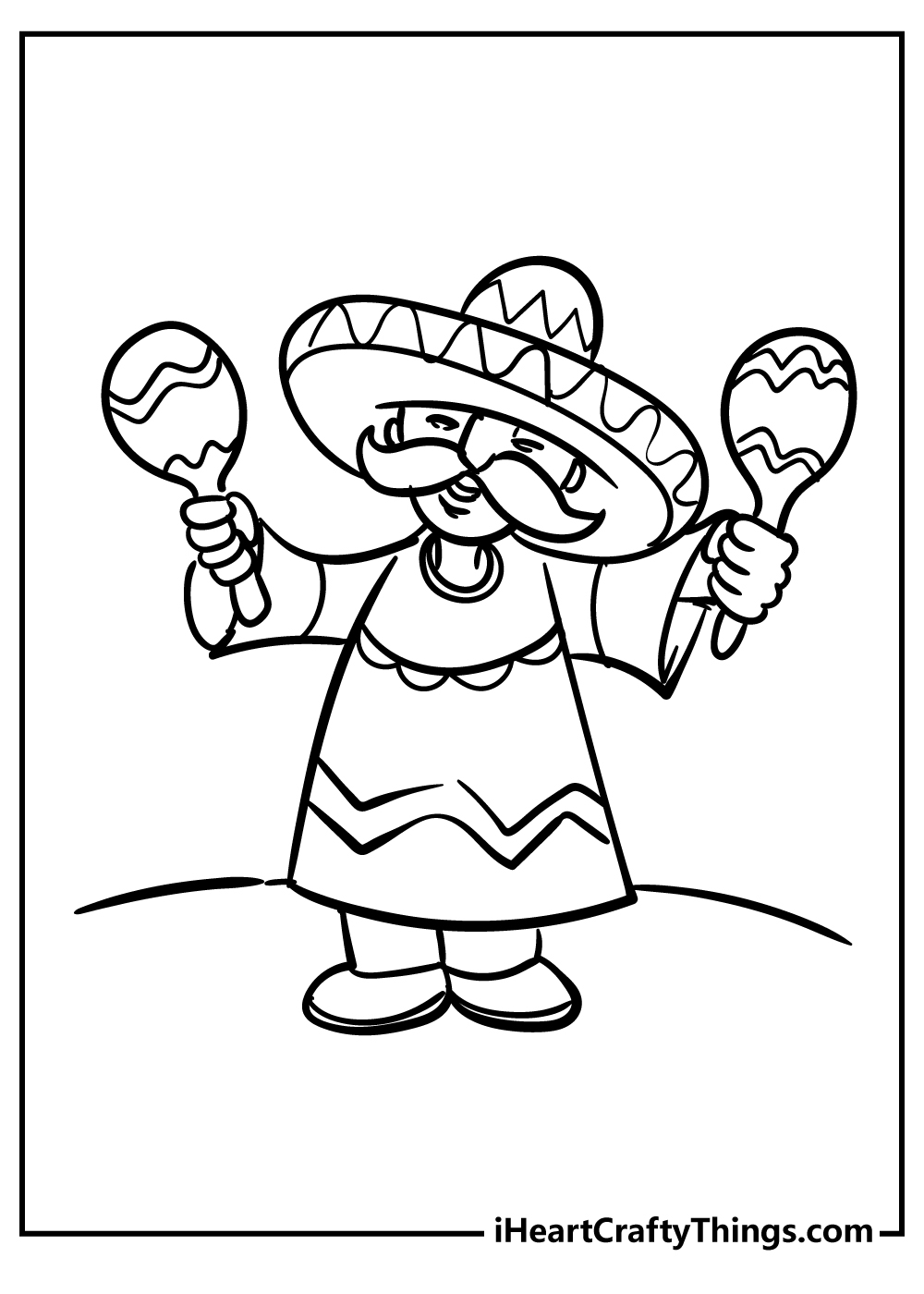 Printable Mexican Coloring Pages Printable Mexican Coloring Pages