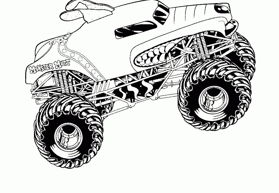 Printable Monster Truck Coloring Pages