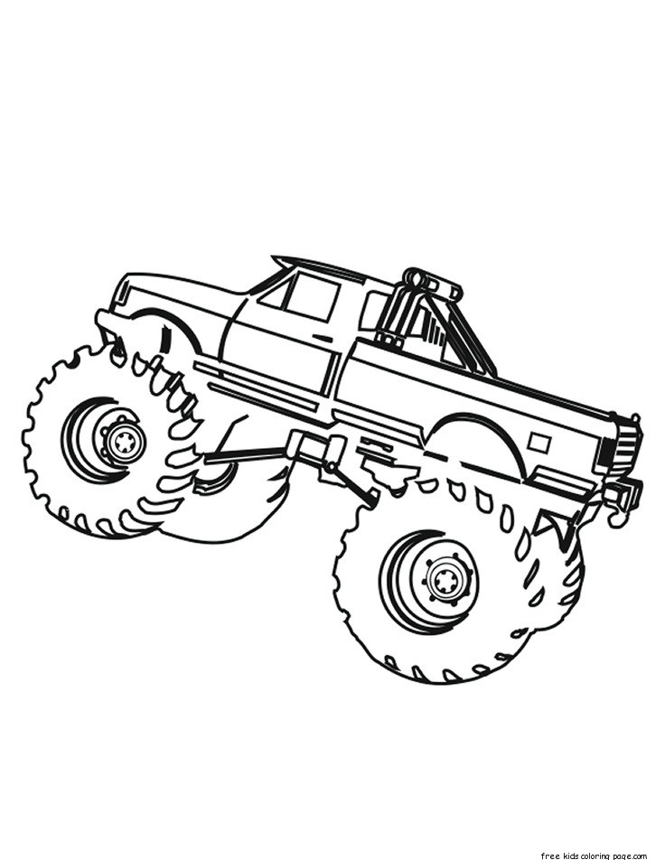 Printable Monster Truck Coloring Pages For Kids Printable Monster Truck Coloring Pages For Kids