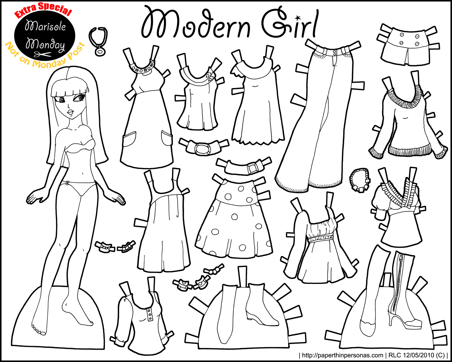 Printable Paper Dolls To Color Free Free Printable Printable Paper Dolls To Color Free Free Printable
