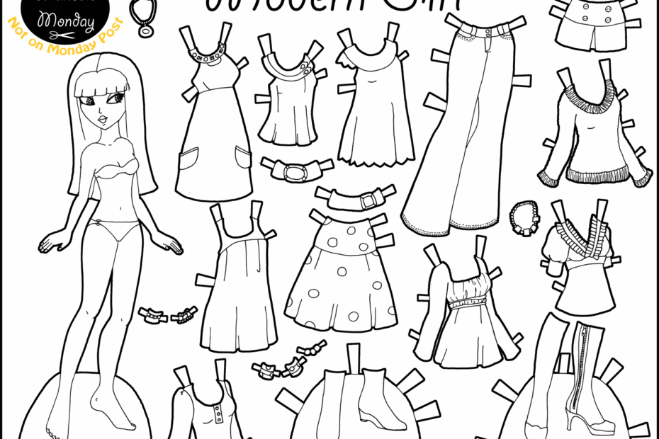 Printable Paper Dolls To Color Free Free Printable