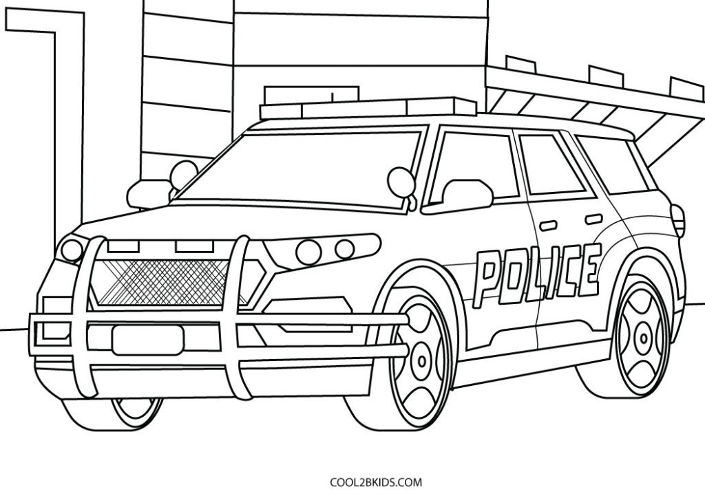 Printable Police Car Coloring Pages Printable Police Car Coloring Pages