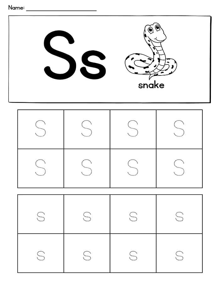 Printable Practice Tracing Letter S Free Download And Print For You 