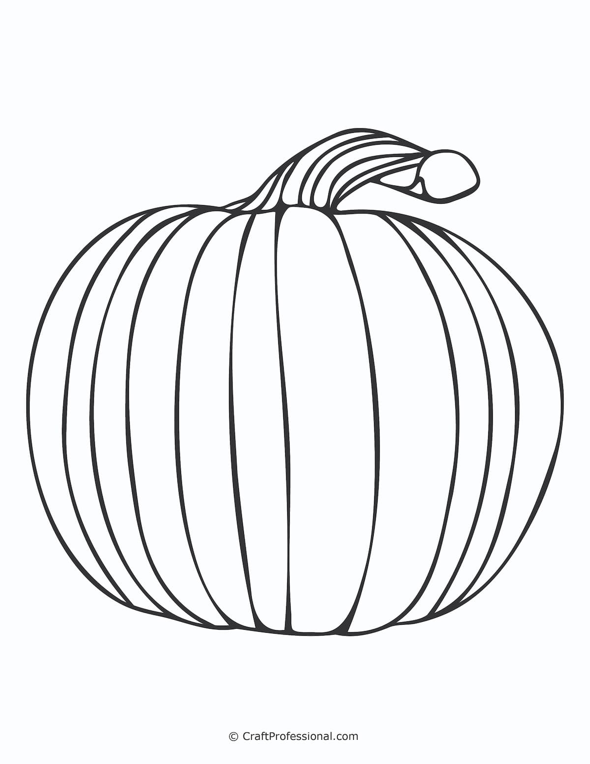Printable Pumpkin Coloring Sheet Printable Pumpkin Coloring Sheet