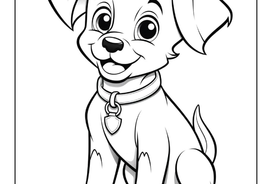 Printable Puppy Grown Up Coloring Sheets Free Coloring Sheet