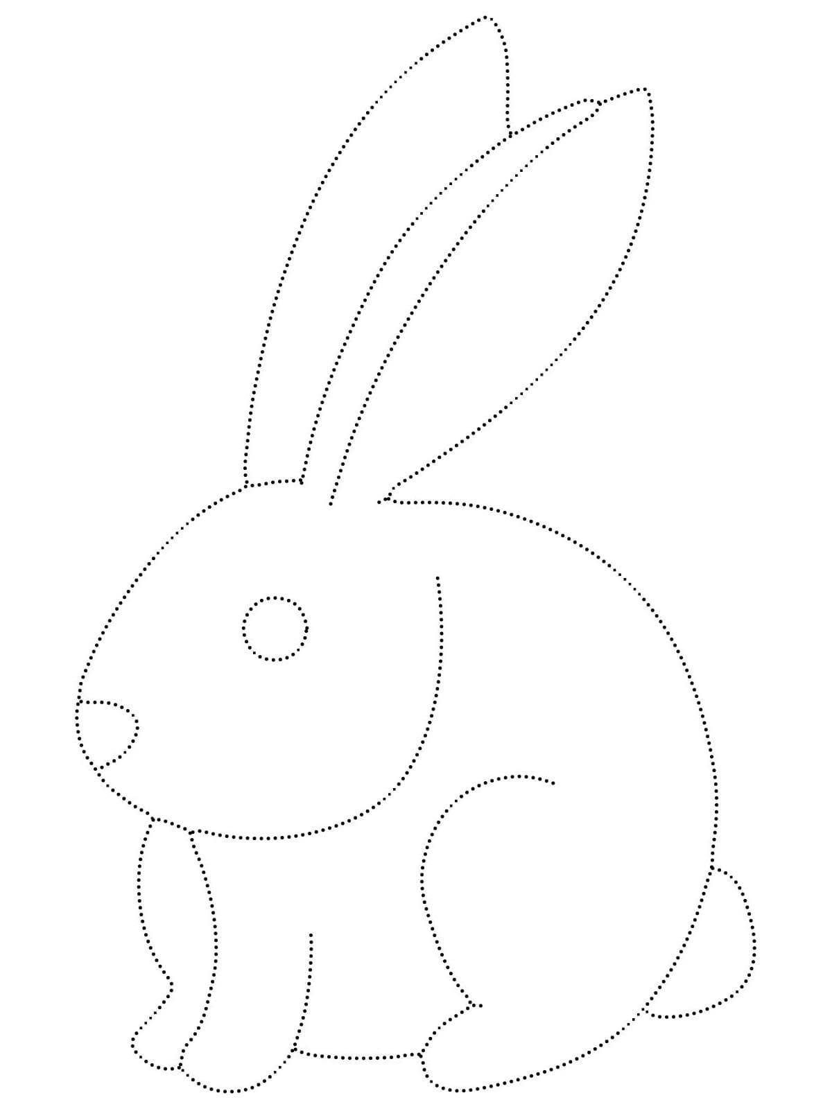Printable Rabbit Tracing Worksheet Coloring Page Download Print Or Printable Rabbit Tracing Worksheet Coloring Page Download Print Or