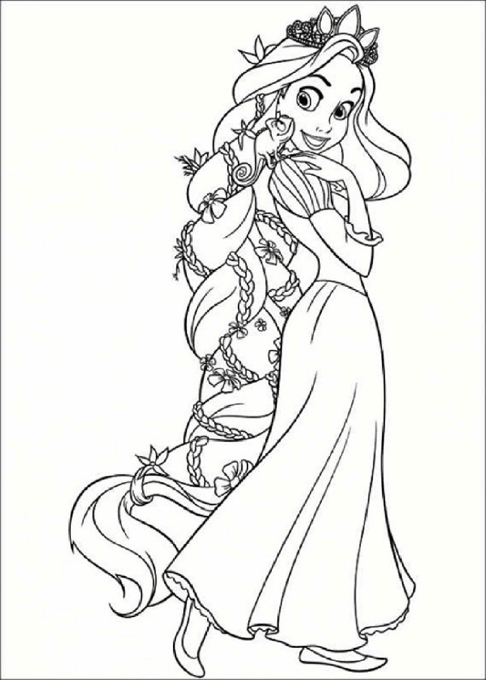Printable Rapunzel Coloring Pages Printable Rapunzel Coloring Pages