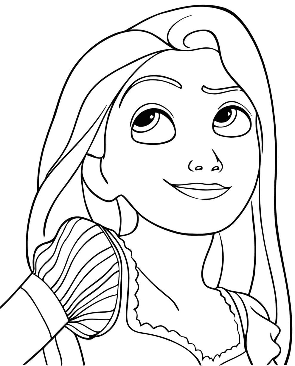 Printable Rapunzel Coloring Pages Printable Rapunzel Coloring Pages