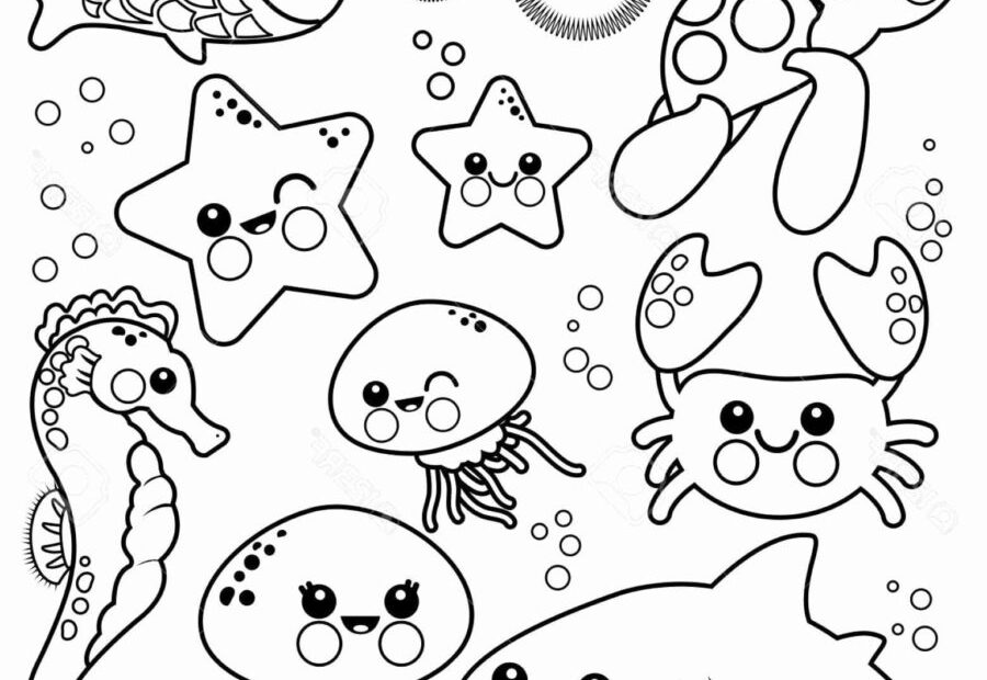 Printable Sea Creatures Coloring Pages