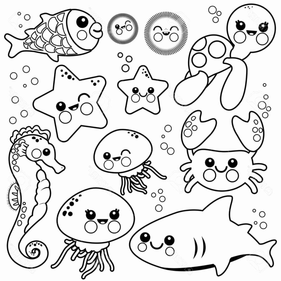 Printable Sea Creatures Coloring Pages Printable Sea Creatures Coloring Pages