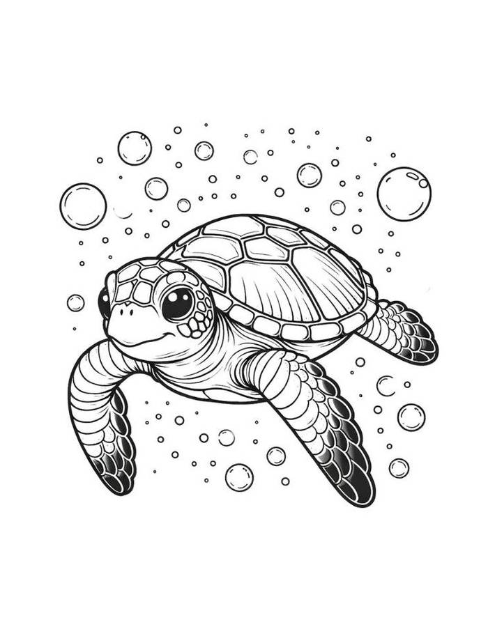 Printable Sea Turtle For Adults Coloring Page Printable Sea Turtle For Adults Coloring Page