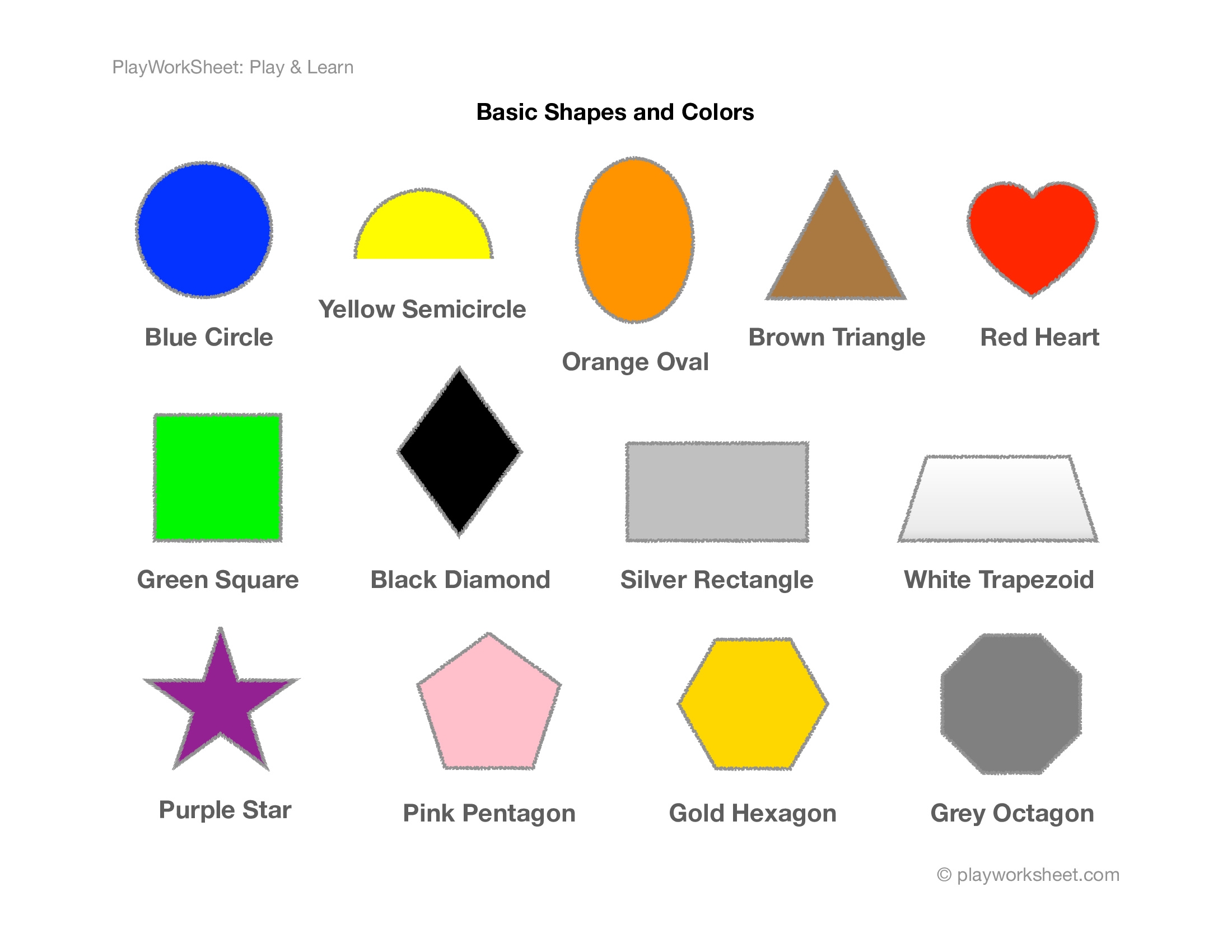 Printable Shapes And Colors For Preschool Printable Shapes And Colors For Preschool