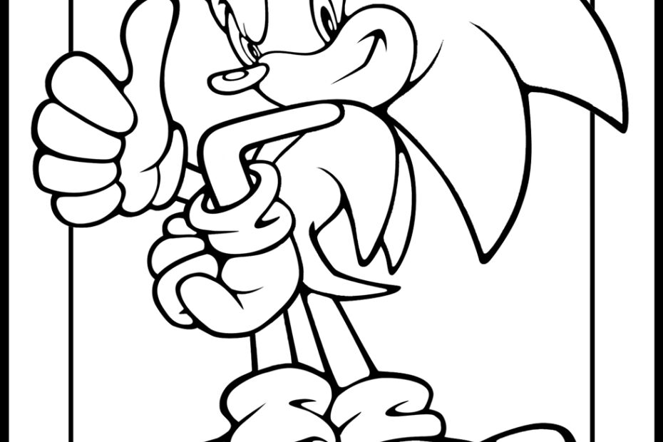 Printable Sonic Coloring Sheets