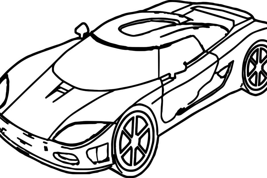 Printable Sports Car Coloring Pages