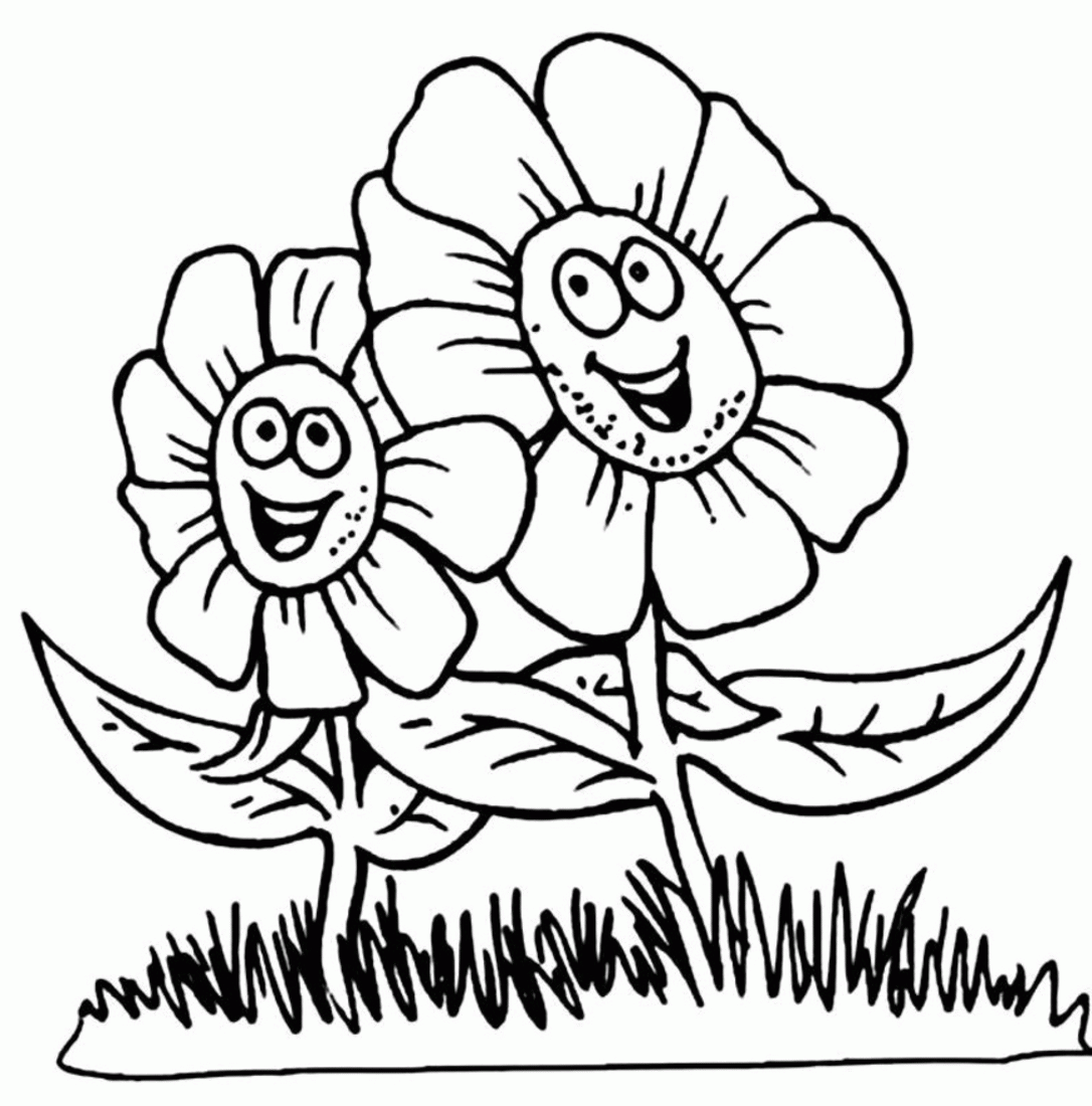 Printable Spring Flower Coloring Pages Coloring Home Printable Spring Flower Coloring Pages Coloring Home