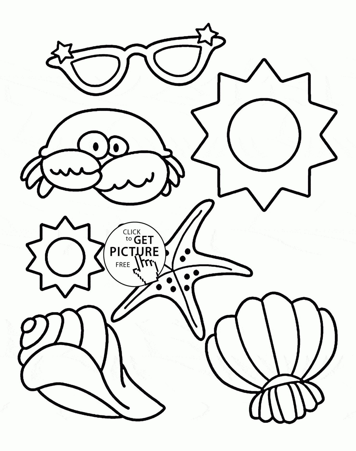 Printable Summer Coloring Sheets Printable Summer Coloring Sheets