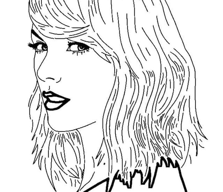 Printable Taylor Swift Free Coloring Page Free Download And Print For