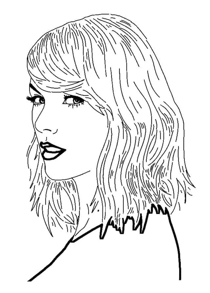 Printable Taylor Swift Free Coloring Page Free Download And Print For Printable Taylor Swift Free Coloring Page Free Download And Print For