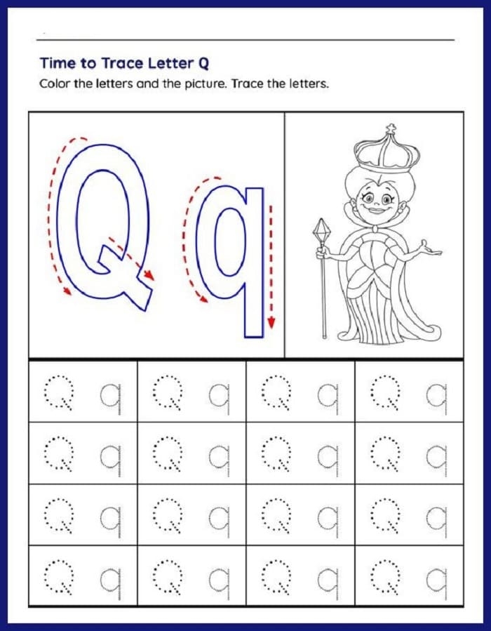 Printable Time To Trace Letter Q Free Download And Print For You Printable Time To Trace Letter Q Free Download And Print For You