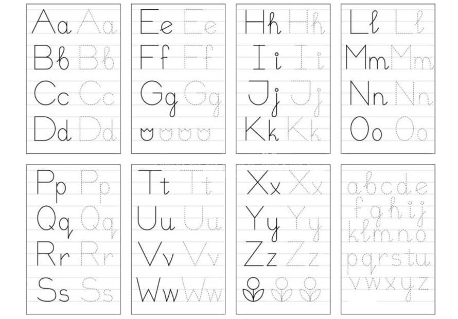 Printable Trace Letter A Z Free Download And Print For You