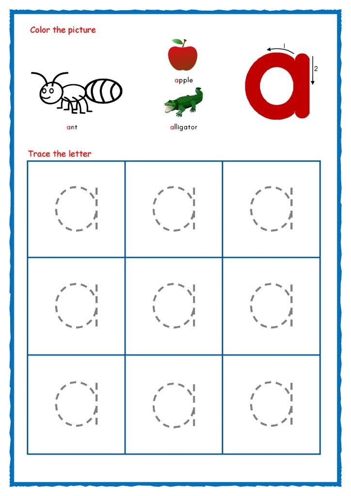 Printable Trace The Letter A 101 Activity Printable Trace The Letter A 101 Activity