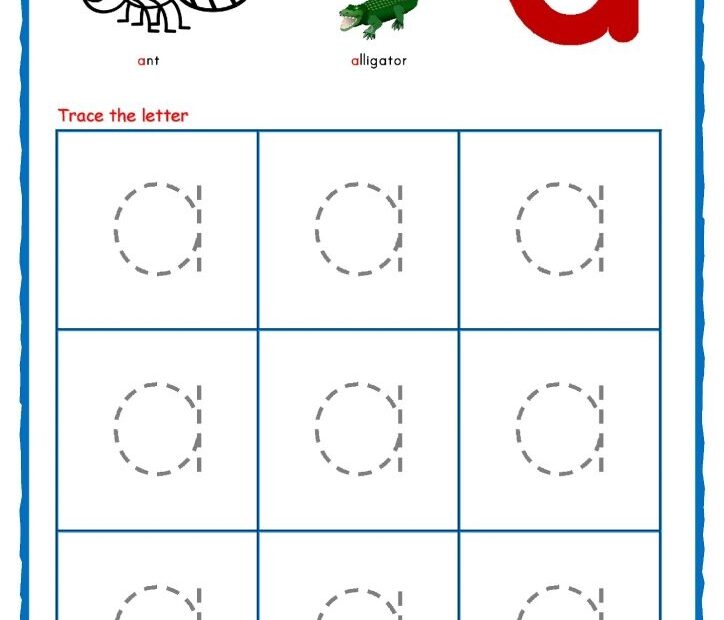 Printable Trace The Letter A 101 Activity