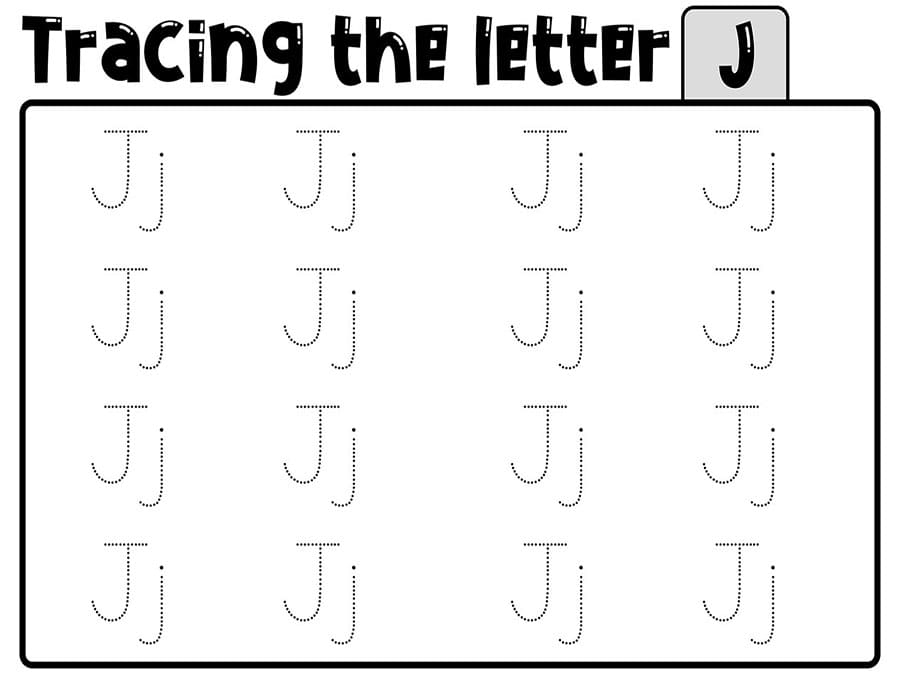 Printable Tracing Letter J Worksheets Free Download And Print For You Printable Tracing Letter J Worksheets Free Download And Print For You