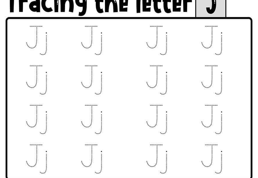 Printable Tracing Letter J Worksheets Free Download And Print For You