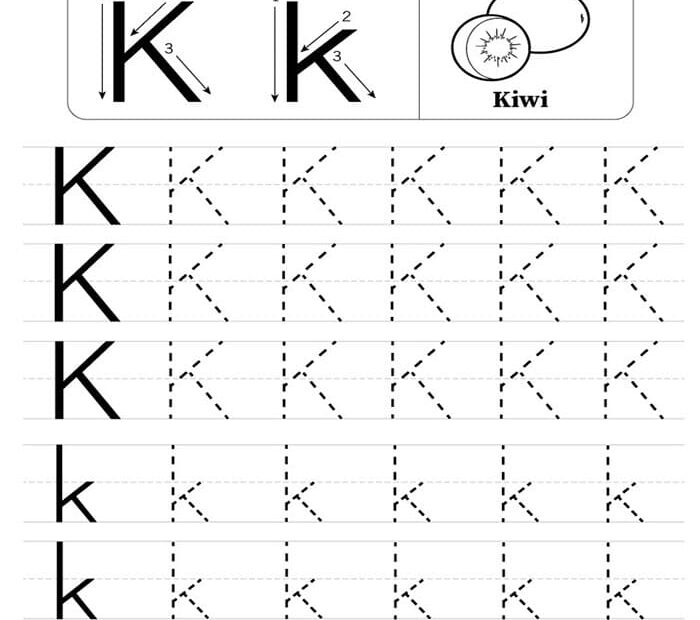 Printable Tracing Letter K Worksheets Free Download And Print For You