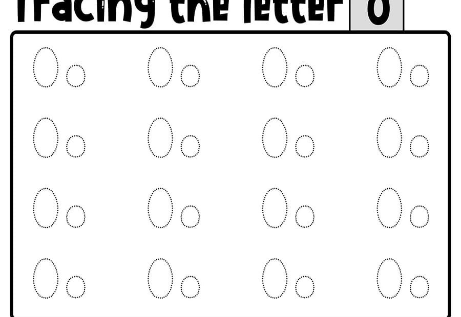 Printable Tracing Letter O Worksheet Free Download And Print For You