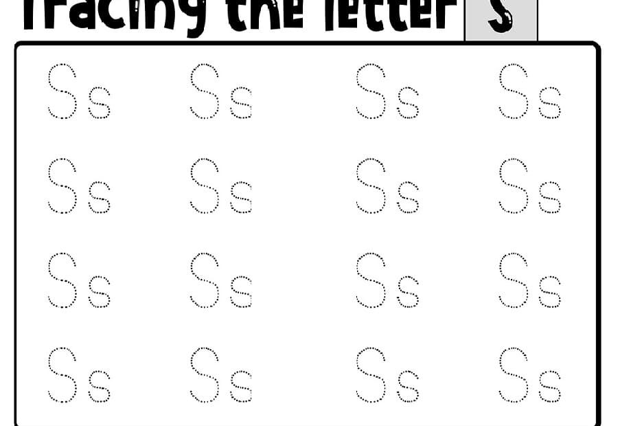 Printable Tracing Letter S Worksheet Free Download And Print For You