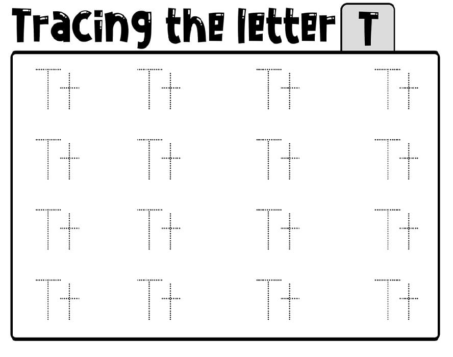 Printable Tracing Letter T Worksheet Free Download And Print For You Printable Tracing Letter T Worksheet Free Download And Print For You