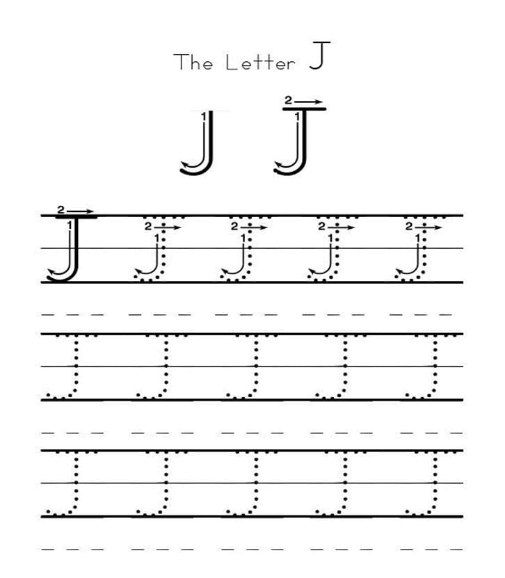 Printable Tracing Of Letter J Free Download And Print For You Printable Tracing Of Letter J Free Download And Print For You