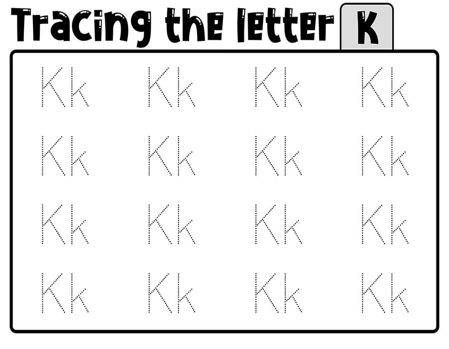 Printable Tracing The Letter K Free Download And Print For You Printable Tracing The Letter K Free Download And Print For You